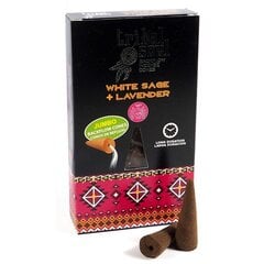 Atbulinio smilkymo kūginiai smilkalai White Sage Lavender, Tribal Soul, 15g kaina ir informacija | Namų kvapai | pigu.lt