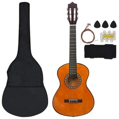 Klasikinės gitaros rinkinys vaikams, 8 dalių, 1/2 34" цена и информация | Гитары | pigu.lt