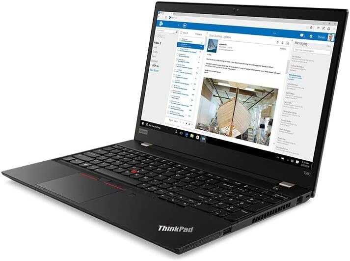 Lenovo ThinkPad T590 15.6", Intel Core i7-8565U, 40GB, 512GB SSD, be OS, Juodas kaina ir informacija | Nešiojami kompiuteriai | pigu.lt