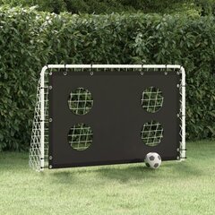 Futbolo vartai vidaXL su treniruočių siena, 184x61x122cm, kaina ir informacija | Futbolo vartai ir tinklai | pigu.lt