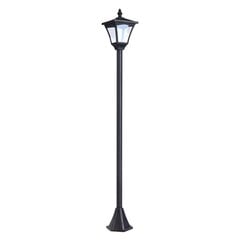 Outsunny Solar Lantern Garden Lantern Path Light with LED 10 Lumen Black 15 x 15 x 120cm цена и информация | Уличные светильники | pigu.lt