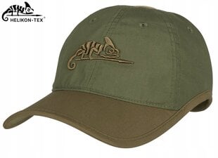 Universalus beisbolo kepuraitė Helikon-TEX Logo PC RS Olive Green/Adaptive Green цена и информация | Мужские шарфы, шапки, перчатки | pigu.lt