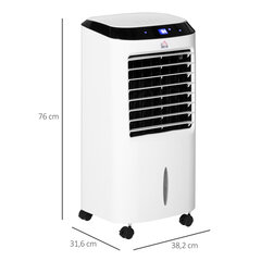 Mobilus oro vėsintuvas su drėkinimu, Oro aušintuvas 8 val. laikmatis 20㎡ 600W ABS 38,2x31,6x76cm kaina ir informacija | Ventiliatoriai | pigu.lt