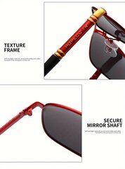 Поляризационные очки в красной оправе цена и информация | Солнцезащитные очки для мужчин | pigu.lt