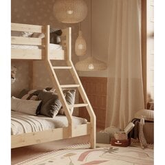 Dviaukštė lova Olivia Denis, 90x200x140 cm, ruda kaina ir informacija | Vaikiškos lovos | pigu.lt