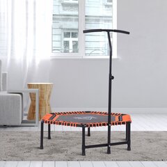 HOMCOM Fitneso batutas sodo batutas jogai, plienas+PP+EVA, juodas+oranžinis, 122x122x138cm цена и информация | Палки для ходьбы | pigu.lt