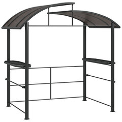 Kepsninės paviljonas Outsunny, 240x150x230cm, pilkas цена и информация | Беседки, навесы, тенты | pigu.lt