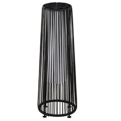 Outsunny Solar Lamp Garden Light Водонепроницаемый садовый светильник с датчиком света, автоматический светодиод, черный, 21,5 x 21,5 x 61 см цена и информация | Уличные светильники | pigu.lt