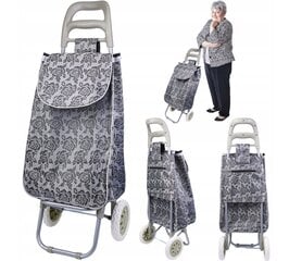 Pirkinių vežimėlis Modern home, pilkas kaina ir informacija | Pirkinių krepšiai | pigu.lt