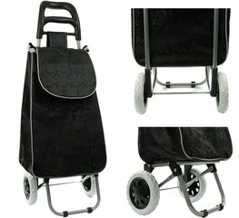 Pirkinių vežimėlis Modern home, juodas kaina ir informacija | Pirkinių krepšiai | pigu.lt