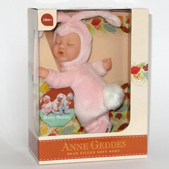 Lėlė Anne Geddes - Rožinis kiškis, 23 cm kaina ir informacija | Minkšti (pliušiniai) žaislai | pigu.lt