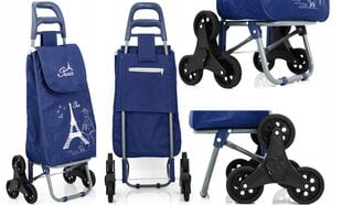 Pirkinių vežimėlis su Reverse, mėlynas kaina ir informacija | Pirkinių krepšiai | pigu.lt