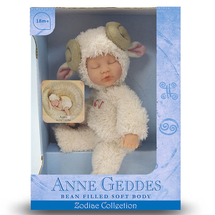 Lėlė Anne Geddes - Avinas, 23 cm kaina ir informacija | Minkšti (pliušiniai) žaislai | pigu.lt