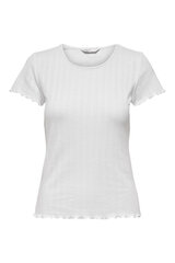 Футболкa женская Only 15256154WHITE-XS, белая цена и информация | Женские футболки | pigu.lt