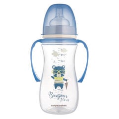 Buteliukas su rankenėlėmis Canpol Babies 35/241_blu, 300 ml цена и информация | Бутылочки и аксессуары | pigu.lt