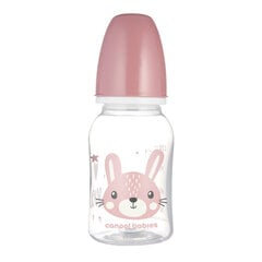 Buteliukas siauru kaklu Canpol Cute Animals, rožinis, 120ml цена и информация | Бутылочки и аксессуары | pigu.lt