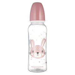 Buteliukas siauru kaklu Canpol Cute Animals 11/841, 250 ml, rožinis kaina ir informacija | Buteliukai kūdikiams ir jų priedai | pigu.lt