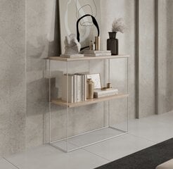 Полка ADRK Furniture Toni, коричневая/белая цена и информация | Полки | pigu.lt