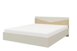 Кровать ADRK Furniture Atson, 160x200 см, коричневая/белая цена и информация | Кровати | pigu.lt