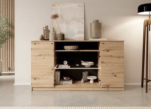 Тумба ADRK Furniture Evi I, коричневая цена и информация | Шкафчики в гостиную | pigu.lt