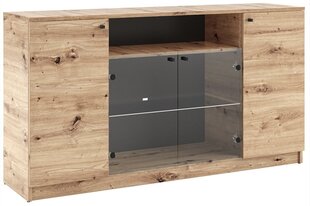 Тумба ADRK Furniture Evi I, коричневая цена и информация | Шкафчики в гостиную | pigu.lt