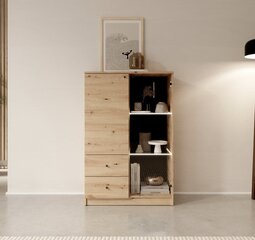 Тумбочка ADRK Furniture Evi, коричневая цена и информация | Шкафчики в гостиную | pigu.lt