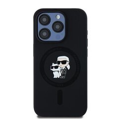 Karl Lagerfeld KLHMP13LSCMKCRHK iPhone 13 Pro | 13 6.1" czarny|black hardcase Silicone Karl & Choupette MagSafe цена и информация | Чехлы для телефонов | pigu.lt