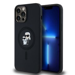 Karl Lagerfeld KLHMP13XSCMKCRHK iPhone 13 Pro Max 6.7" czarny|black hardcase Silicone Karl & Choupette MagSafe цена и информация | Чехлы для телефонов | pigu.lt