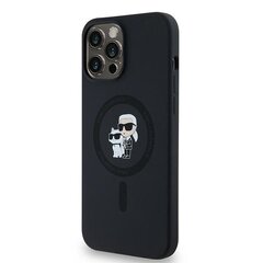 Karl Lagerfeld KLHMP13XSCMKCRHK iPhone 13 Pro Max 6.7" czarny|black hardcase Silicone Karl & Choupette MagSafe цена и информация | Чехлы для телефонов | pigu.lt