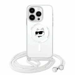 Karl Lagerfeld KLHMP15XHCCHNT iPhone 15 Pro Max 6.7" hardcase transparent IML Choupette Head & Cord Magsafe цена и информация | Чехлы для телефонов | pigu.lt