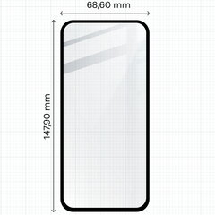 Bizon Glass Edge 2 Tempered Glass kaina ir informacija | Apsauginės plėvelės telefonams | pigu.lt