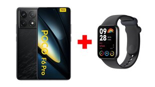Xiaomi Poco F6 Pro 5G 16GB/1TB Black + Xiaomi Smart Band 8 Pro Black цена и информация | Мобильные телефоны | pigu.lt