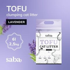 Kraikas katėms Saba Tofu 6 L kaina ir informacija | Kraikas katėms | pigu.lt