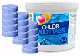 Tabletės Chlorine Gamix 3 kg, 3 l kaina ir informacija | Baseinų priežiūros priemonės | pigu.lt