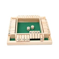 Stalo žaidimas Shut The Box цена и информация | Настольные игры, головоломки | pigu.lt