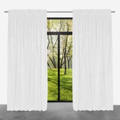 Ready-made velvet curtain PACIFIC on tape, 140x250, ZPAT-11 WHITE цена и информация | Шторы, занавески | pigu.lt