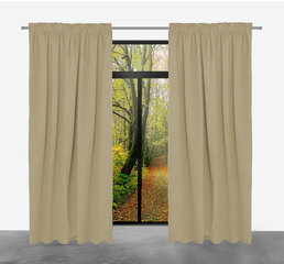 ARCTIC ready-made blackout curtain on tape, 140x250, ZART-04 BEIGE цена и информация | Шторы, занавески | pigu.lt