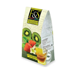F&S зеленый чай "Strawberry & Kiwi", 100 г цена и информация | Чай | pigu.lt