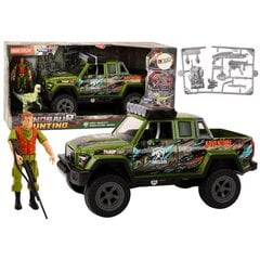 Mašinėlė Off-Road Hunting Car Hunter Dinosaur Lights Sounds Green kaina ir informacija | Žaislai berniukams | pigu.lt