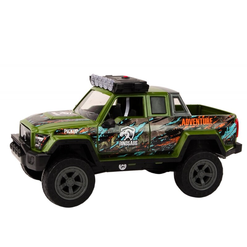 Mašinėlė Off-Road Hunting Car Hunter Dinosaur Lights Sounds Green цена и информация | Žaislai berniukams | pigu.lt