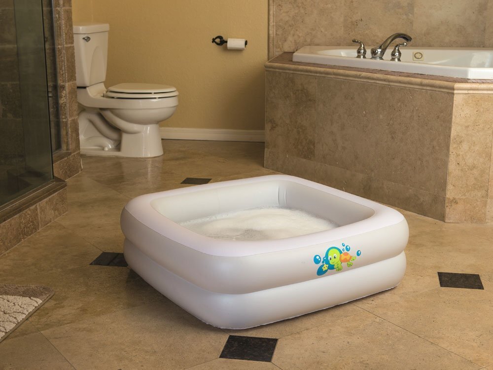 Pripučiamas baseinas kūdikiams Baby Tub Bestway, 51116, baltas kaina ir informacija | Žaislai kūdikiams | pigu.lt