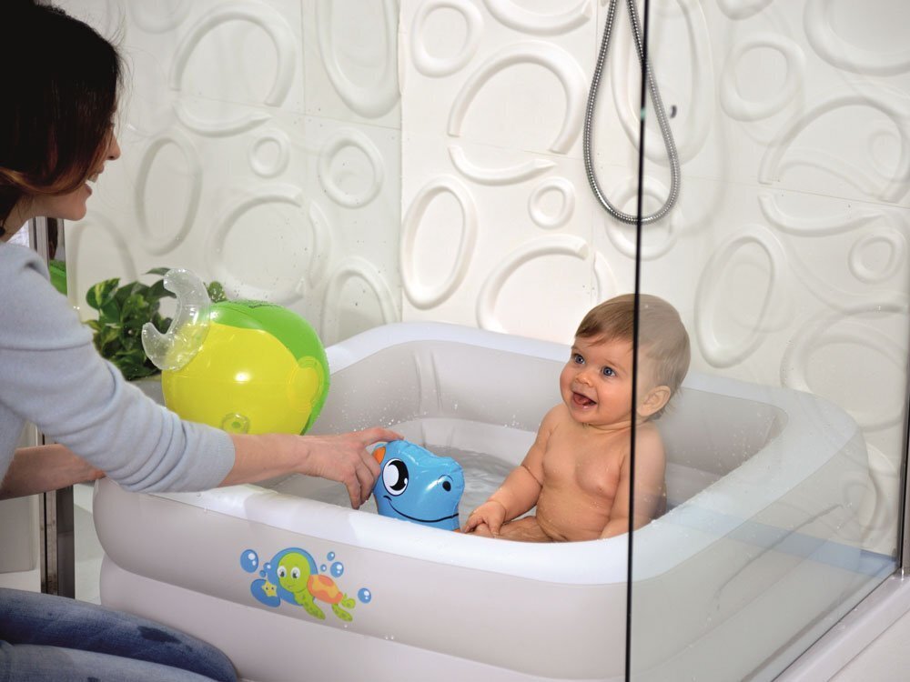 Pripučiamas baseinas kūdikiams Baby Tub Bestway, 51116, baltas kaina ir informacija | Žaislai kūdikiams | pigu.lt