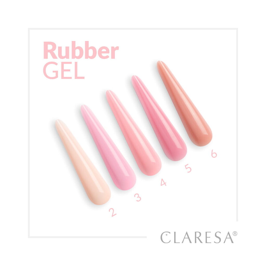 Gelis Claresa Rubber, 45 g kaina ir informacija | Nagų lakai, stiprintojai | pigu.lt