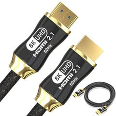 HDMI — кабель HDMI 1,5 м Vis Tiek HDMI 2.1 8K 60 Гц 4K 120 Гц цена и информация | Кабели и провода | pigu.lt