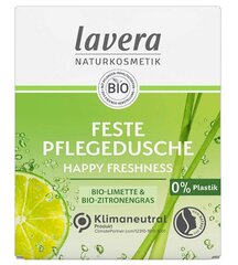 Kūno prausiklis Lavera Naturkosmetik Feste Pflegedusche Happy Fresness, 50 g kaina ir informacija | Dušo želė, aliejai | pigu.lt