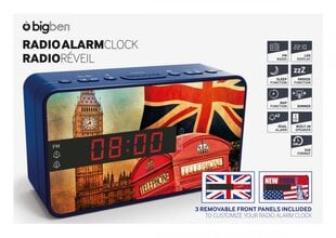 Bigben RR16FLAG - FM радио будильник со съемной панелью CLOCK RADIO ALARM FM цена и информация | Радиоприемники и будильники | pigu.lt