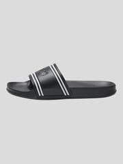 Šlepetės unisex Hummel Pool Slide Retro, juodos kaina ir informacija | Vyriškos šlepetės, basutės | pigu.lt