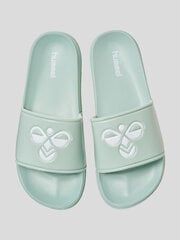 Šlepetės unisex Hummel Pool Slide Wmns, žalios цена и информация | Женские тапочки | pigu.lt