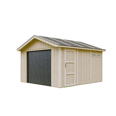 Garažas Timbela LP Smartside M990B, 269x354x368 cm, rudas kaina ir informacija | Sodo nameliai, malkinės, pastogės | pigu.lt
