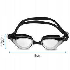 Suaugusiųjų plaukimo akiniai 18cm x 3,3cm kaina ir informacija | Plaukimo akiniai | pigu.lt